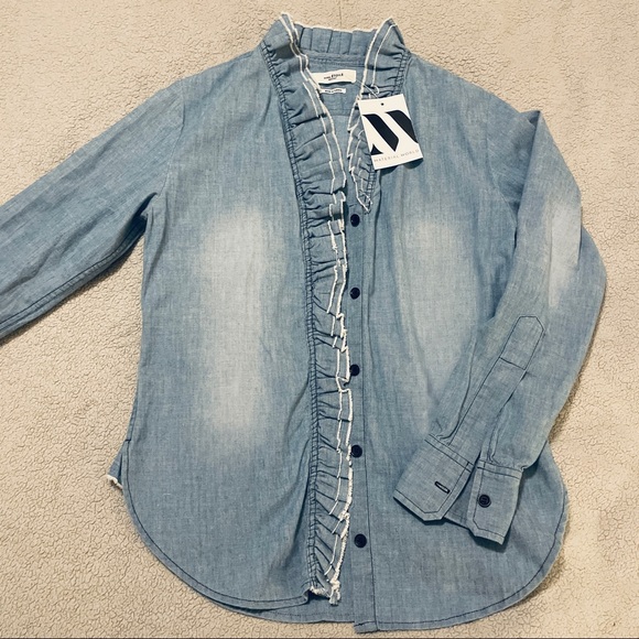 🦋 Isabel Marant Étoile Awendy Button Down Blouse - Picture 2 of 15